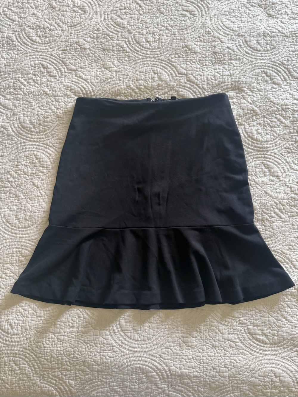 Banana Republic Black A-Line Flounce Hem Skirt